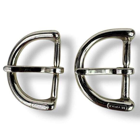 Coach Replacement Silver Buckles for Bags Hardware Lot Set 4 Pc - 1.25” x 1.75” - Picture 4 of 8